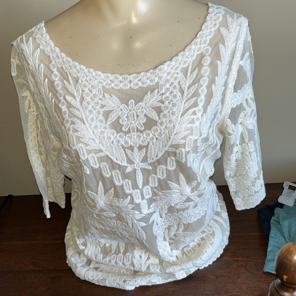 Laundry By Shelli Segal Size Small White Top NWOT - Picture 1 of 5